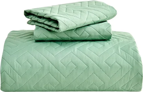 Miniatura 8 de Colchas extragrandes tamaño King de 128 x 120 pulgadas para cama extra alta, tamaño King o Cal King, juego de edredón acolchado, reversible, ligero