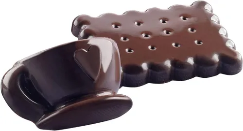 Miniatura 5 de Silikomart Platinum Tea Time - Molde de silicona para chocolate, marrón