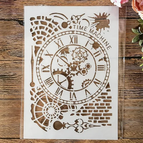 Miniatura 18 de TIAMECH Plantilla de alas reutilizables A4 para pintar, par de plantillas de capas de corazón de ala de ángel, arte de pared, muebles de madera