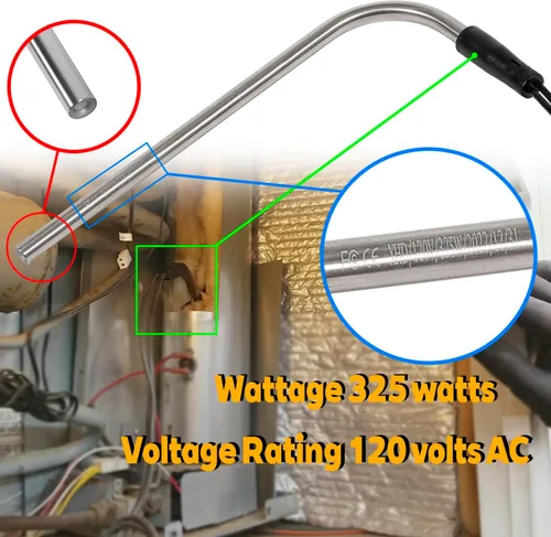 Miniatura 3 de 3850644422 Elemento calefactor compatible con refrigerador Dometic (325W 120Vac) y refrigerador Modelo Dometic