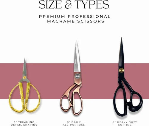 Miniatura 5 de BOCHIKNOT Tijeras de tela profesionales de 8 pulgadas – Tijeras afiladas oro rosa – Tijeras de sastre – Tijeras de oro rosa para oficina – Tijeras