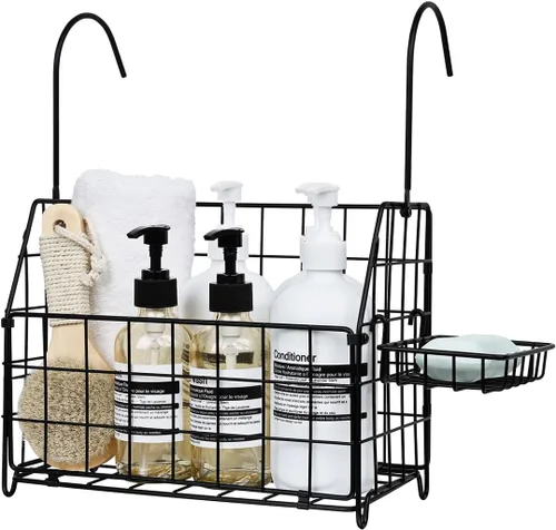 Organizador de Ducha Colgante Grande a Prueba de Óxido, Cesta Organizadora de Ducha Colgante de Acero Inoxidable 304 para Baño y Bañera, Estante de