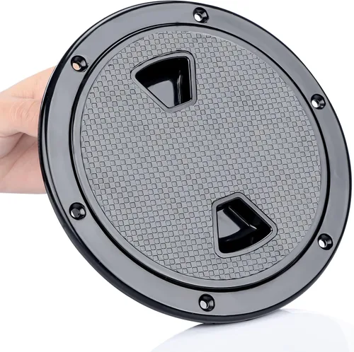 Miniatura 2 de Smartmarine - Escotilla de inspección redonda antideslizante de 4 pulgadas, 6 pulgadas, 8 pulgadas, con cubierta desmontable para yate marino