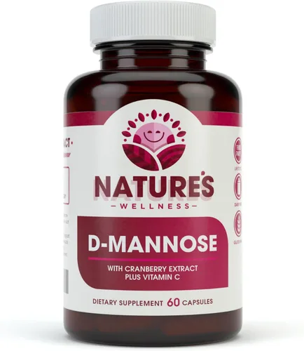 D MANNOSE con extracto de arándano y vitamina C – Limpieza del tracto urinario UT y salud de la vejiga – Protege contra infecciones del tracto