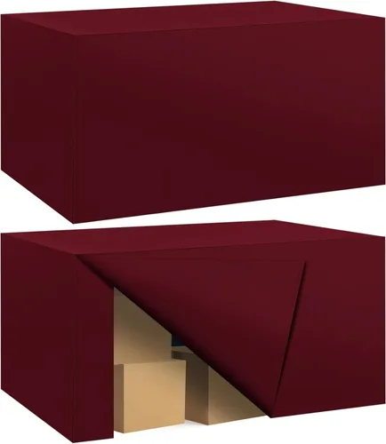 Miniatura 21 de Paquete de 2 manteles ajustados para mesa rectangular de 4 pies, 48 x 24 pulgadas, cubiertas de mesa verde manzana, tela de poliéster resistente al