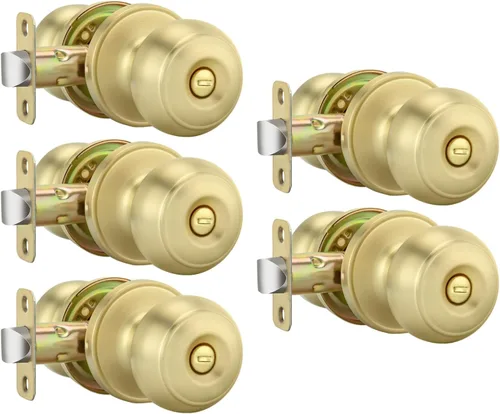 Miniatura 42 de Goldenwarm - Perillas interiores de puerta de bronce aceitado, perillas para puerta de dormitorio, pomo de puerta de bronce con privacidad, perilla