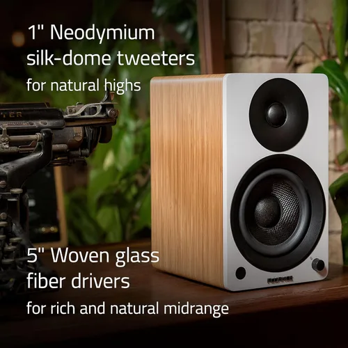 Miniatura 8 de Fluance RT81 Elite Tocadiscos de vinilo de alta fidelidad (Piano Negro), con Ai41 Powered 5" Stereo Bookshelf Altavoces (Negro Ceniza), Diamond