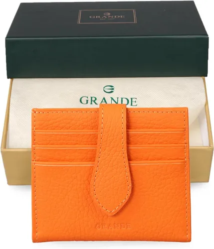 Miniatura 33 de Grande -3803 Cartera unisex, Azul (Iced Blue), Cartera delgada de cuero con cierre a presión pequeño