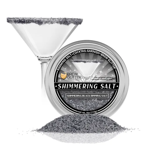 Miniatura 12 de Brew Glitter - Sal con Brillo Azul para Bordes (113g, 1x Barra de Lata) Aderezo para Cócteles y Bebidas