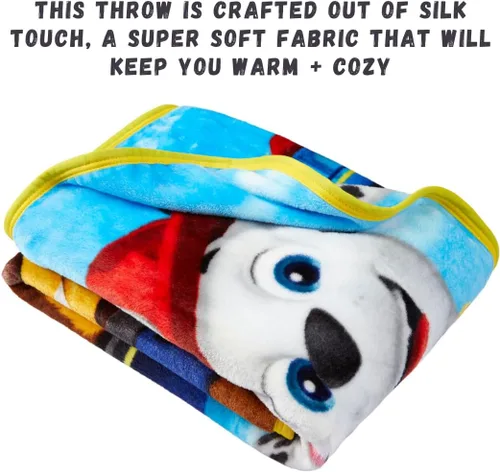Miniatura 3 de Paw Patrol - Ropa de cama para niños, manta de seda supersuave al tacto, 40 x 50 pulgadas, (producto oficial con licencia) por Franco Patrulla Can
