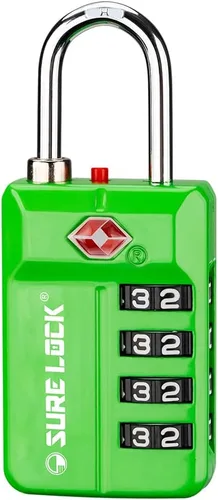 Miniatura 10 de Candados para equipaje de viaje aprobados por la TSA, candados de combinación con alerta de apertura para casillero de escuela, oficina y gimnasio