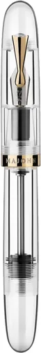 Miniatura 4 de erofa Majohn C4 Eyedropper - Pluma estilográfica de punta extrafina, acrílico transparente de gran tamaño, bolígrafos de escritura para oficina