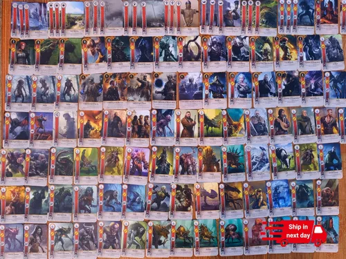 Miniatura 8 de Cartas Gwent (5 mazos, 527 cartas con 12 cartas de regla). Regalo para Navidad Total de 527 cartas más tapete de juego, mapa.