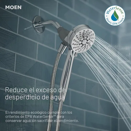 Miniatura 6 de Moen Engage Magnetix Níquel cepillado resistente a manchas de 3.5 pulgadas, cabezal de ducha de mano desmontable de seis funciones con sistema