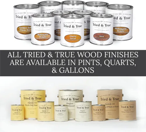 Miniatura 7 de Tried & True Acabado Original para Madera, Pinta - Mezcla de Aceite de Linaza y Cera de Abeja, Ideal para Toda Carpintería, Durabilidad de Larga