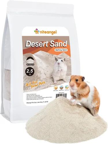 Miniatura 12 de Niteangel Arena de Baño del Desierto para Hámster Arena de Baño sin Polvo o Arena para Arenero para Hámster, Chinchillas, Jerbo, Ratón, Degu u