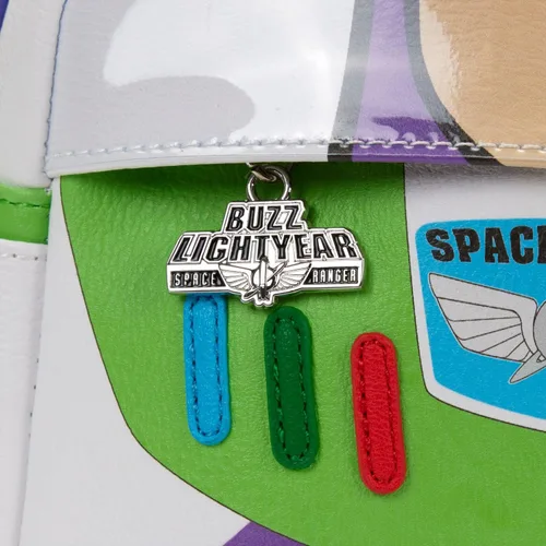 Miniatura 5 de Loungefly Disney Pixar Toy Story Buzz Lightyear - Bolso de hombro con doble correa para mujer, mini mochila, Multi, Mini, Mini mochila