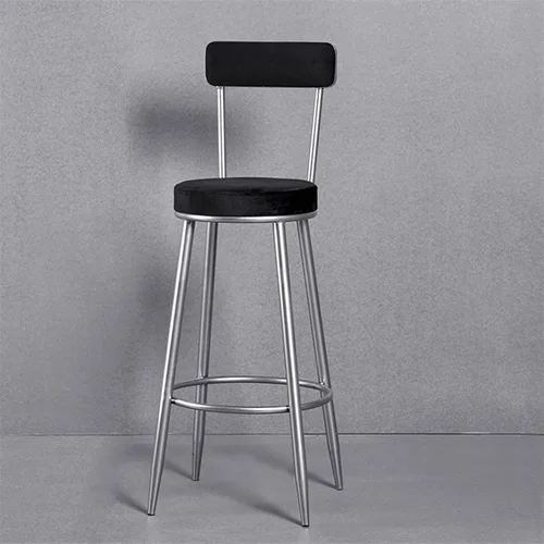 Miniatura 2 de Taburetes de bar altos, silla de bar creativa, estilo industrial simple con respaldo, taburete alto para el hogar, cocina, restaurante, cafetería