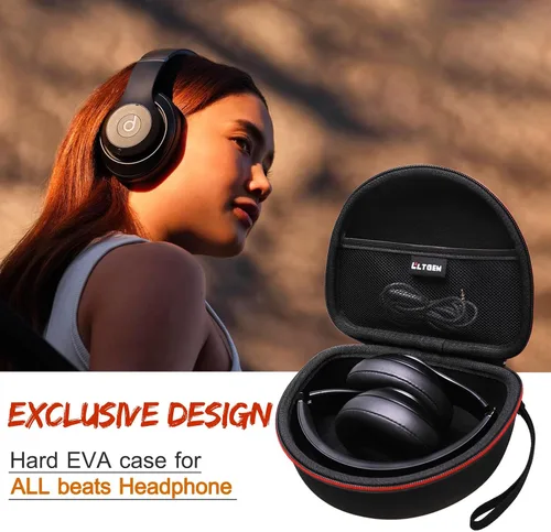 Miniatura 7 de Funda para auriculares compatible con Beats Studio Pro/Solo 4 / Studio 3 / Solo 3 / Picun B8 / BERIBES/JLab JBuds Lux ANC Auriculares inalámbricos