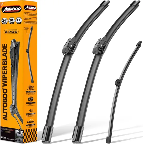 Miniatura 49 de AUTOBOO Limpiaparabrisas de 26 + 18 pulgadas con limpiaparabrisas trasero de 14 pulgadas de repuesto para Jeep Cherokee 2022 2021 2020 2019 2018