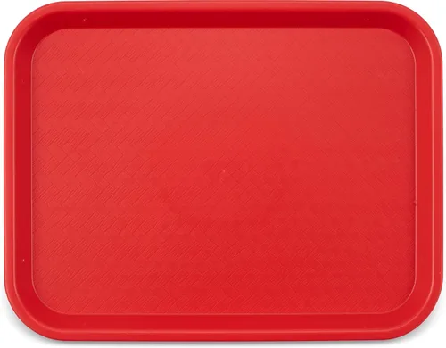 Carlisle Foodservice Products - Bandeja estándar para cafetería o comida rápida, de 10 x 14 pulgadas, color rojo