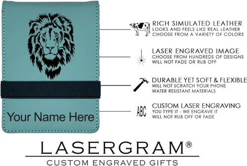 Miniatura 4 de LaserGram Mini padfolio con bloc de notas y bolígrafo, asistente de enfermera certificada por la CNA, grabado personalizado incluido (verde azulado)