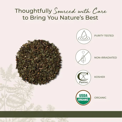 Miniatura 4 de Starwest Botanicals Hojas y flores de espino orgánico – Hierba seca de hojas sueltas para té, cortadas y tamizadas, certificado Kosher, sin OMG