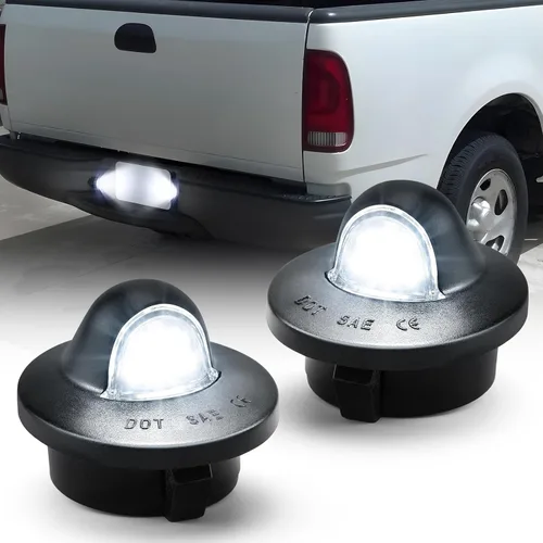 Miniatura 10 de litzland Luz LED para matrícula, carcasa de luz compatible con Ford F-150 1990-2014 F-250 F-350 1990-1999 Heritage 2004 camioneta pickup, paquete