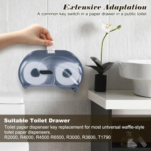 Miniatura 6 de Llave dispensadora de toallas de papel, 10 llaves dispensadoras de papel higiénico compatibles con dispensadores de toallas de papel y papel