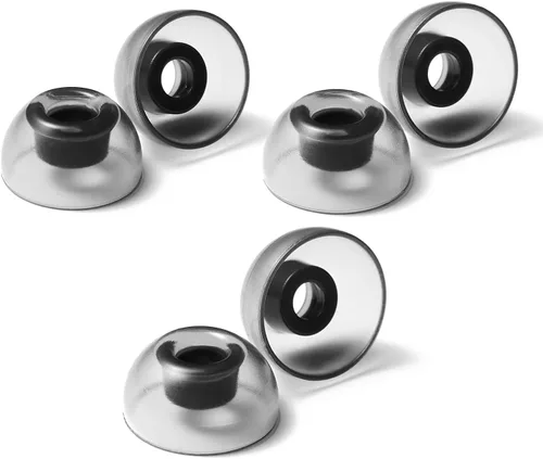 Miniatura 9 de AZLA SednaEarfit - Cristal para TWS (talla S/MS/M) 3 pares, puntas de repuesto para auriculares con cancelación de ruido, para Galaxy Buds 2/Airpods