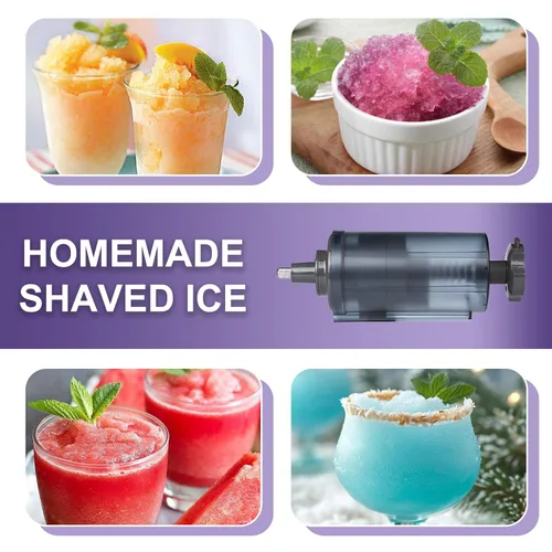 Miniatura 6 de Accesorio de hielo afeitado para batidora de pie KitchenAid, accesorio mejorado para máquina de cono de nieve con 8 moldes de hielo reutilizables