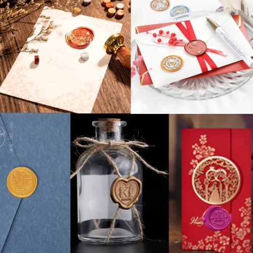 Miniatura 8 de 200 cuentas de sellado de cera para sello de cera, perfectas para tarjetas de Navidad, sobres, invitaciones, paquetes de vino, sellado de letras