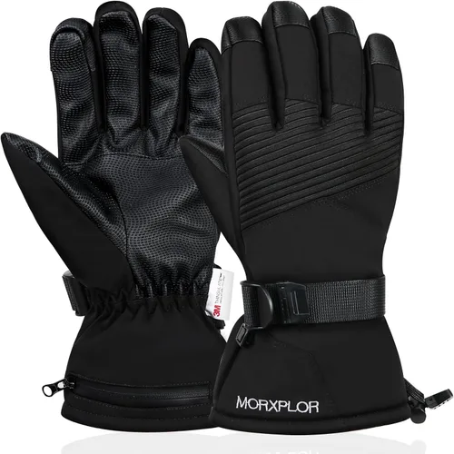 Guantes de nieve de esquí de invierno para hombres y mujeres, impermeables, resistentes al viento, para pantalla táctil, guantes de snowboard,