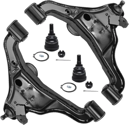 Miniatura 190 de Detroit Axle - Brazos de control superiores traseros para Chrysler 300 Dodge Challenger Charger Magnum, reemplazo del conjunto de brazos de control