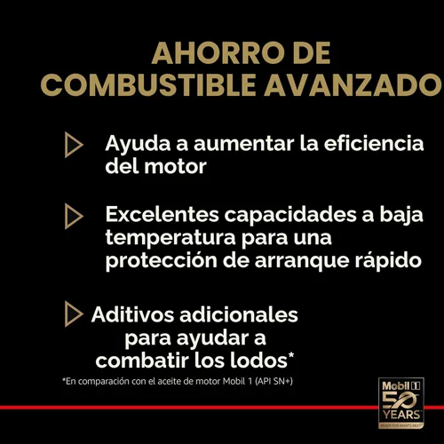 Miniatura 7 de Aceite para motor sintético Advanced Full 1 120758 de Mobil, para 0W-20 5, 1.24 galón