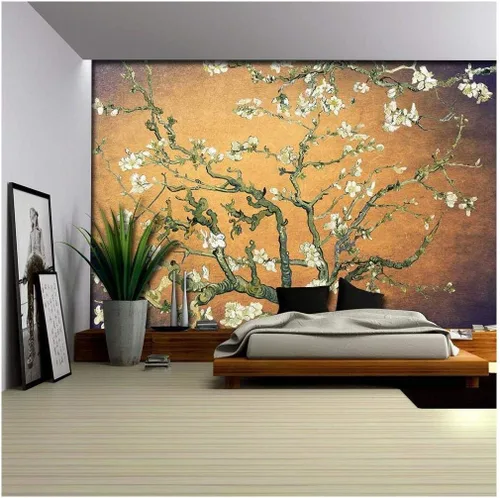 Miniatura 24 de Wall26 - Papel tapiz en color cobre con estampado de "Almendro en flor" de Vincent Van Gogh