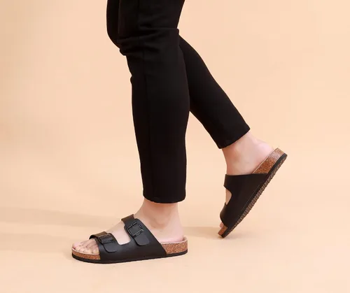 Miniatura 7 de WTW Arizona - Sandalias de corcho para hombre, con correa de hebilla de metal ajustable para hombre, estilo casual