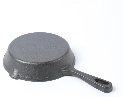 Miniatura 4 de HAWOK Sartén de hierro fundido, Dia.6 Inch Round Pan, Servidor de hierro fundido, Sartén, Pre-sazonado Black01