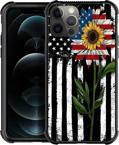 Miniatura 31 de Funda compatible con iPhone X/XS, diseño de bandera estadounidense de béisbol, TPU suave, a prueba de golpes, de vidrio templado, para iPhone X/XS
