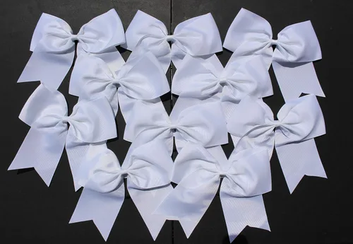 Miniatura 18 de Kenz Laurenz Lazos grandes para el pelo de 7 pulgadas, accesorios clásicos grandes para adolescentes, mujeres y niñas, animadoras de sóftbol