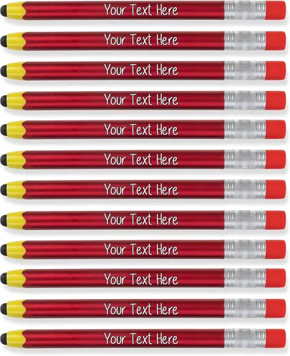 Miniatura 8 de Bolígrafos personalizados con tu logotipo o texto personalizado, paquete de 12 unidades a granel para negocios, fiestas y eventos, bolígrafo 2 en 1