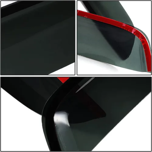 Miniatura 5 de Viseras adhesivas de ventana compatibles con Honda Civic Coupe 2001-2005 serie 2 puertas, deflector de ventana, protector de lluvia ahumado