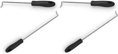 Miniatura 3 de Cave Tools Aleta de alimentos y gancho para carne para asar, girar verduras y carnes, parrilla de barbacoa y accesorios para ahumar, zurdo, 12