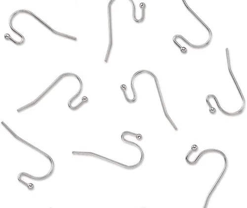 Miniatura 3 de 400 piezas Adabele Ganchos de Alambre para Pendientes Tipo Pez con Extremo de Bola de Acero Inoxidable Quirúrgico Hipoalergénico Grado 316 de 20mm