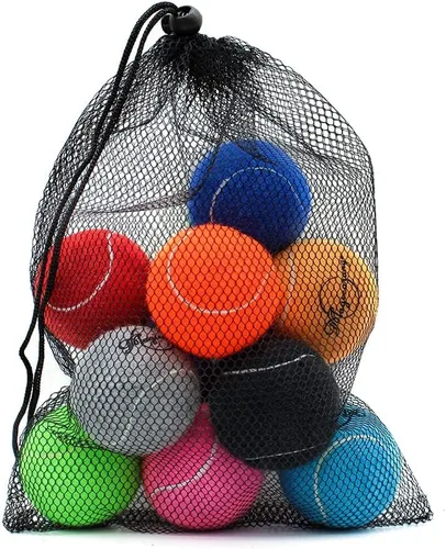 Magicorange Pelotas de tenis, paquete de 12 pelotas de tenis de entrenamiento avanzado, pelotas de práctica, vienen con bolsa de malla para un fácil