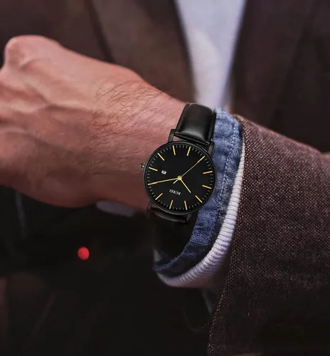 Miniatura 7 de BUREI - Reloj de pulsera analógico para hombre con fecha, extensible de malla de acero inoxidable