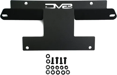 Miniatura 9 de DV8 Offroad Soporte de placa frontal compatible con Ford Bronco 2021-2026, soporte de placa de matrícula sin taladro para parachoques modular