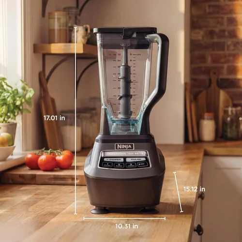 Miniatura 9 de Ninja Mega Kitchen System, 1500 W, licuadora de tamaño completo de 72 onzas y procesador de alimentos de 8 tazas con (2) tazas para llevar de 16