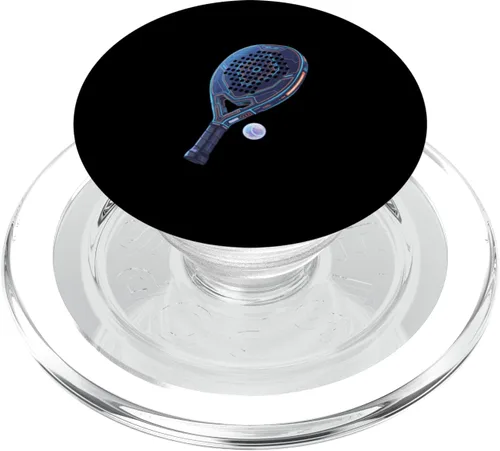 Miniatura 8 de Futuristic Padel Racket Cyber Paddle Padel Tennis Player PopSockets Adhesive PopGrip