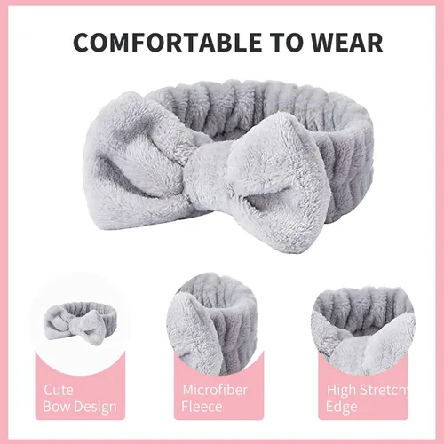 Miniatura 5 de WSYUB Diadema de spa, maquillaje, diademas de maquillaje esponjosas, suministros para fiestas de pijamas, diademas faciales para lavar la cara